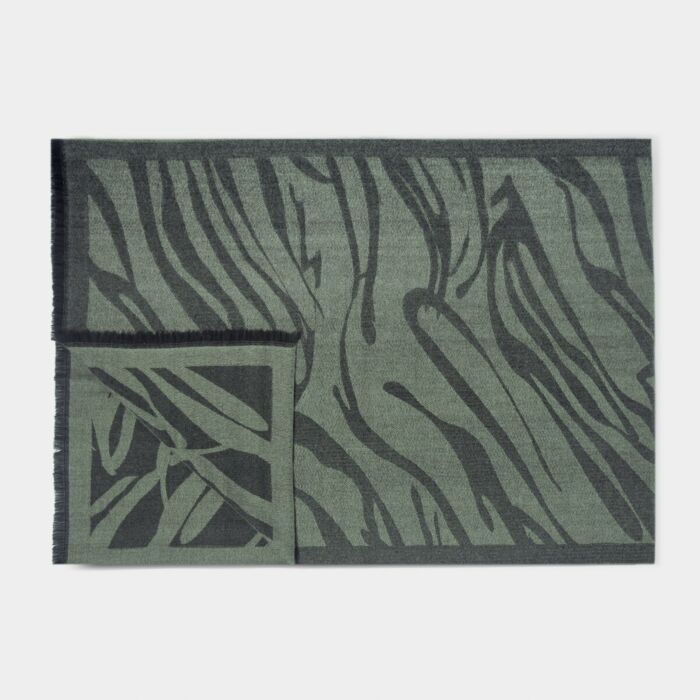 Katie Loxton Printed Blanket Scarf - Khaki